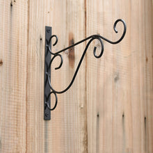 Load image into Gallery viewer, Metal Lantern Flower Basket Feeder Hook Home Bird Street Lamp Bracket Outdoor Hook Metal Wall Hanging Basket Hook
