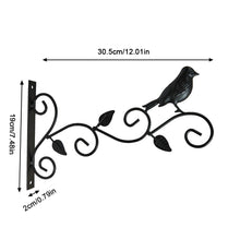 Load image into Gallery viewer, Metal Lantern Flower Basket Feeder Hook Home Bird Street Lamp Bracket Outdoor Hook Metal Wall Hanging Basket Hook

