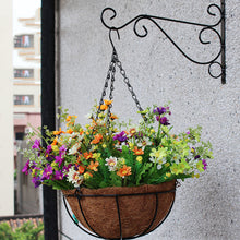Load image into Gallery viewer, Metal Lantern Flower Basket Feeder Hook Home Bird Street Lamp Bracket Outdoor Hook Metal Wall Hanging Basket Hook
