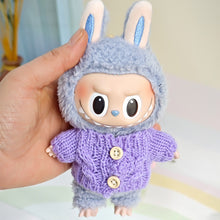 Load image into Gallery viewer, For 17cm Labubu Doll Clothes Fashion Clothes Knitted Sweater Doll Clothes Dolls Accessories Cute Decoration Little Clothes
