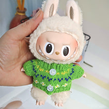 Load image into Gallery viewer, For 17cm Labubu Doll Clothes Fashion Clothes Knitted Sweater Doll Clothes Dolls Accessories Cute Decoration Little Clothes
