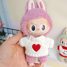 Load image into Gallery viewer, For 17cm Labubu Doll Clothes Fashion Clothes Knitted Sweater Doll Clothes Dolls Accessories Cute Decoration Little Clothes
