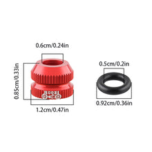 Load image into Gallery viewer, 1 Pair Mountain Bike Aluminum Alloy Real Air Nozzle Plain Nut Inner Tube Valve Nozzle Bicycle Modification Accessories
