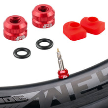 Load image into Gallery viewer, 1 Pair Mountain Bike Aluminum Alloy Real Air Nozzle Plain Nut Inner Tube Valve Nozzle Bicycle Modification Accessories
