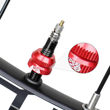 Load image into Gallery viewer, 1 Pair Mountain Bike Aluminum Alloy Real Air Nozzle Plain Nut Inner Tube Valve Nozzle Bicycle Modification Accessories
