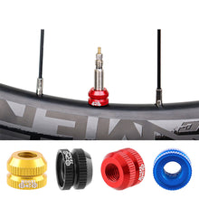Load image into Gallery viewer, 1 Pair Mountain Bike Aluminum Alloy Real Air Nozzle Plain Nut Inner Tube Valve Nozzle Bicycle Modification Accessories

