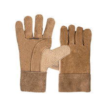Load image into Gallery viewer, 1 Pair All-Palm Cowhide Electric Welding Protective Gloves Heat Insulation Anti-Ironing Thick Handling Gloves
