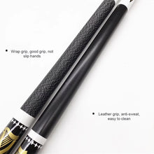 Load image into Gallery viewer, 1PC 145CM 1/2 Split Maple Billiard Cue 13MM Big Head Ferrule Beginner Leather Grip Billiard Cue
