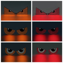 Load image into Gallery viewer, 2Pcs Car LED Cat's Eye Decorative Light Rear Warning Light Red Devil Eye Atmosphere Light Auto Decoration Accessories
