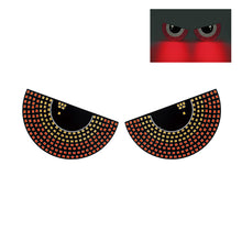 Load image into Gallery viewer, 2Pcs Car LED Cat's Eye Decorative Light Rear Warning Light Red Devil Eye Atmosphere Light Auto Decoration Accessories
