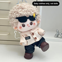 Load image into Gallery viewer, 20cm Cotton Doll Dress Up Toy Doll Male and Female Plush Strap Pants Baby Clothes Set Plush Doll Replacement Outfit
