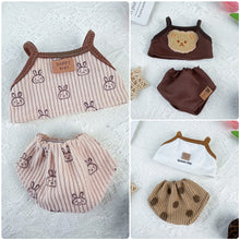 Load image into Gallery viewer, 20cm Cotton Doll Clothing Set Plush Toy Doll Daily Clothing Skirt Male Female Children Dress Up Cartoon Outfit
