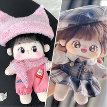 Load image into Gallery viewer, 20cm Cotton Doll Clothing Set Plush Toy Doll Daily Clothing Skirt Male Female Children Dress Up Cartoon Outfit
