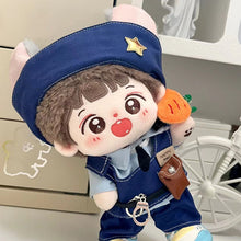Load image into Gallery viewer, 20cm Cotton Doll Dress Cute Rabbit Officer Dress Set Little Girl Plush Doll Toy Dress Up MINI Clothes Outfit
