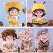 Load image into Gallery viewer, Soft Doll Winter Clothing 20cm Cotton Doll Clothes Set Plush Toy Skirt Doll Clothes Plush Doll Replacement Outfit Dres
