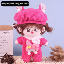 Load image into Gallery viewer, Soft Doll Winter Clothing 20cm Cotton Doll Clothes Set Plush Toy Skirt Doll Clothes Plush Doll Replacement Outfit Dres
