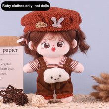 Load image into Gallery viewer, Soft Doll Winter Clothing 20cm Cotton Doll Clothes Set Plush Toy Skirt Doll Clothes Plush Doll Replacement Outfit Dres
