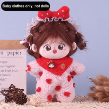 Load image into Gallery viewer, Soft Doll Winter Clothing 20cm Cotton Doll Clothes Set Plush Toy Skirt Doll Clothes Plush Doll Replacement Outfit Dres
