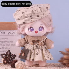 Load image into Gallery viewer, Soft Doll Winter Clothing 20cm Cotton Doll Clothes Set Plush Toy Skirt Doll Clothes Plush Doll Replacement Outfit Dres
