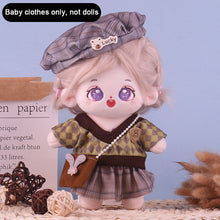 Load image into Gallery viewer, Soft Doll Winter Clothing 20cm Cotton Doll Clothes Set Plush Toy Skirt Doll Clothes Plush Doll Replacement Outfit Dres
