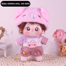 Load image into Gallery viewer, Soft Doll Winter Clothing 20cm Cotton Doll Clothes Set Plush Toy Skirt Doll Clothes Plush Doll Replacement Outfit Dres
