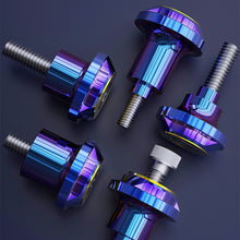 Load image into Gallery viewer, 2Pcs Burning Titanium CNC Motorcycle License Plate Screw Cover Shell Holes Plate Scooter Accessories for Electric Motorcycle Part M5/M6
