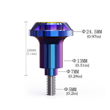 Load image into Gallery viewer, 2Pcs Burning Titanium CNC Motorcycle License Plate Screw Cover Shell Holes Plate Scooter Accessories for Electric Motorcycle Part M5/M6
