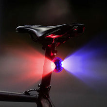 Load image into Gallery viewer, Solar Power Mortorcycle 12LED Warning Light Night Ride Tail Light Anti-rear Strobe RGB Light with Reflective Sticker for Motorcycle Electric Vehicle Bicycle
