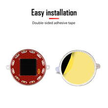 Load image into Gallery viewer, Solar Power Mortorcycle 12LED Warning Light Night Ride Tail Light Anti-rear Strobe RGB Light with Reflective Sticker for Motorcycle Electric Vehicle Bicycle

