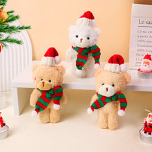 Load image into Gallery viewer, Plush Christmas Scarf Bear Gift Box Decoration Couple Bear Doll 20cm Xmas Stuffed Bear Toys Gifts
