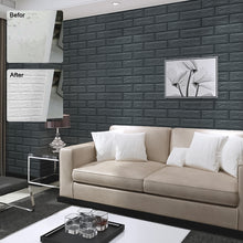Load image into Gallery viewer, Brick Patterned Small-sized Wallpaper Dormitory Bedroom Waterproof Moisture-proof Decorative Wall Stickers Self-adhesive Wallpaper for Home Use
