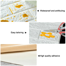 Load image into Gallery viewer, Brick Patterned Small-sized Wallpaper Dormitory Bedroom Waterproof Moisture-proof Decorative Wall Stickers Self-adhesive Wallpaper for Home Use
