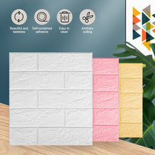 Load image into Gallery viewer, Brick Patterned Small-sized Wallpaper Dormitory Bedroom Waterproof Moisture-proof Decorative Wall Stickers Self-adhesive Wallpaper for Home Use
