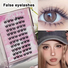 Load image into Gallery viewer, Non Adhesive Natural Simulation Single Cluster False Eyelashes Thick Curling Artificial Ear Grafting Eyelashes
