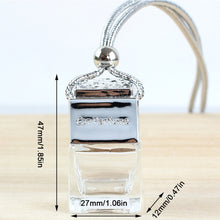 Load image into Gallery viewer, Transparent Glass Fragrance Bottle 8ml Vehicle Mounted Fragrance Perfume Bottle Pendant Mini Indoor Fragrance Bottle Perfume Sample Bottle
