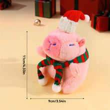 Load image into Gallery viewer, Plush Christmas Scarf Capybara Gift Box Decoration Couple Doll 11cm Xmas Stuffed Animal Toys Gifts
