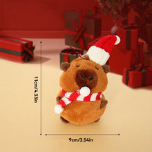 Load image into Gallery viewer, Plush Christmas Scarf Capybara Gift Box Decoration Couple Doll 11cm Xmas Stuffed Animal Toys Gifts
