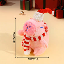 Load image into Gallery viewer, Plush Christmas Scarf Capybara Gift Box Decoration Couple Doll 11cm Xmas Stuffed Animal Toys Gifts
