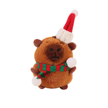Load image into Gallery viewer, Plush Christmas Scarf Capybara Gift Box Decoration Couple Doll 11cm Xmas Stuffed Animal Toys Gifts
