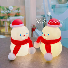 Load image into Gallery viewer, Baby Night Light Cute Christmas Theme LED Night Lamp Sleep Lamp Bedroom Bedside Night Atmosphere Lamp For Kids Baby Gifts
