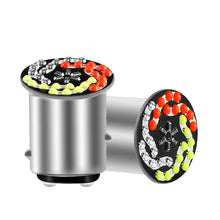 Load image into Gallery viewer, 1157 RGB LED Motorcycle Headlight Bulbs 24SMD 30SMD Lamp Flashing Motorbike Bright 1157 BAY15D P21 5W
