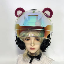 Load image into Gallery viewer, 2Pcs Car Soft Plush Motorcycle Helmet Decoration Little Bear's Ears For Electric Bike Motocross Full Face Off Road Helmet Sticker
