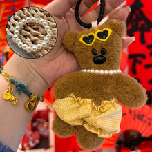 Load image into Gallery viewer, Cartoon Cute Plush Doll Necklace Love Pendant Pearl Chain Delicate Alloy Decoration Accessory For 13cm Master Dog Plush Doll
