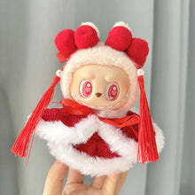 Load image into Gallery viewer, For 17cm Labubu Doll Clothes New Year Christmas Fashion Clothes Doll Clothes Dolls Accessories Cute Decoration Little Clothes
