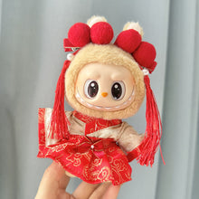 Load image into Gallery viewer, For 17cm Labubu Doll Clothes New Year Christmas Fashion Clothes Doll Clothes Dolls Accessories Cute Decoration Little Clothes
