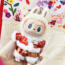 Load image into Gallery viewer, For 17cm Labubu Doll Clothes New Year Christmas Fashion Clothes Doll Clothes Dolls Accessories Cute Decoration Little Clothes
