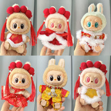 Load image into Gallery viewer, For 17cm Labubu Doll Clothes New Year Christmas Fashion Clothes Doll Clothes Dolls Accessories Cute Decoration Little Clothes
