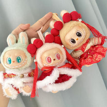 Load image into Gallery viewer, For 17cm Labubu Doll Clothes New Year Christmas Fashion Clothes Doll Clothes Dolls Accessories Cute Decoration Little Clothes
