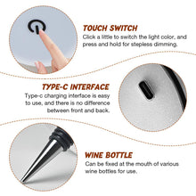 Load image into Gallery viewer, Wireless Wine Bottle Lamp LED Bottle Light Portable Touch Table Lamp For Wine Bottles Light Restaurants Bar Party Decor
