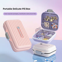 Load image into Gallery viewer, 7-grid Pill Box Portable Moistureproof Dustproof Medicine Box Large Capacity Multifunctional Daily Medication Jewelry Storage Box
